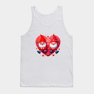 Valentine Gnomes Valentines Day 2024 Tank Top